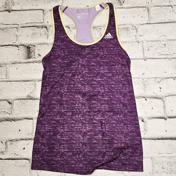 Purple Adidas Techfit Tank Top - Picture 3 of 6